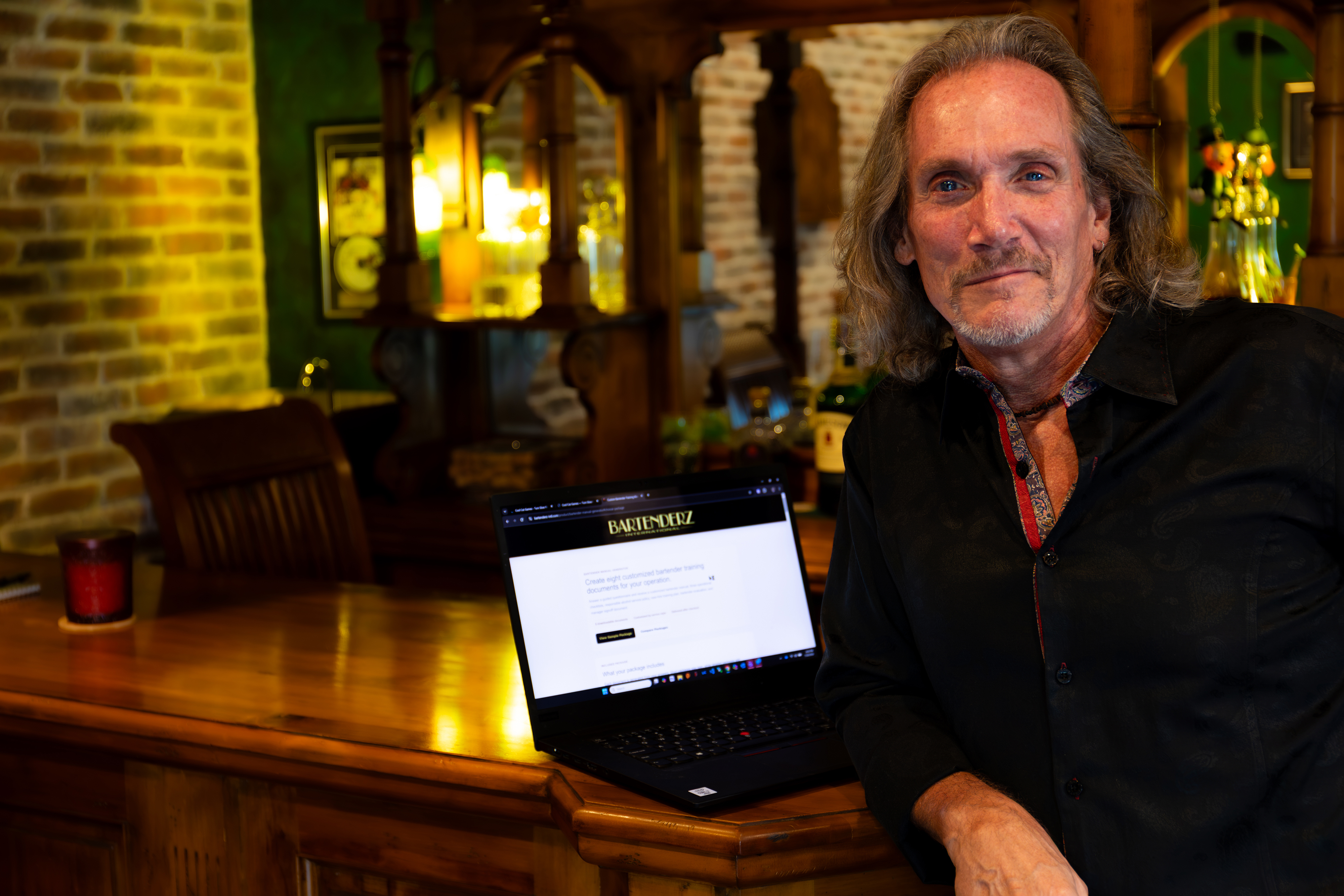 Horizontal editorial portrait of Barton Anderson